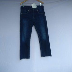 Silver jeans GORDIE Men embroidered pockets 99%cotton darkwash Bootcut Jeans W33